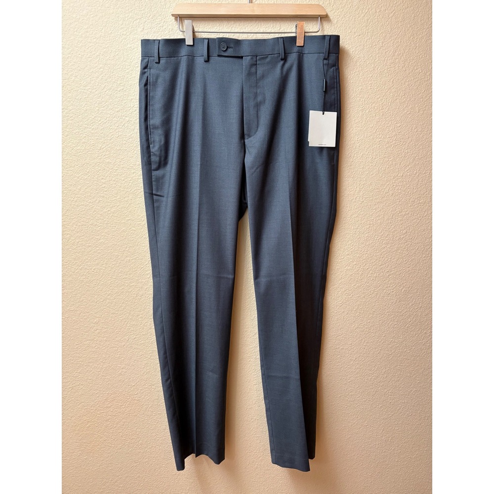 Calvin Klein Jinny Medium Grey Stretch Staple Dress Pants Mens 36W x 32L NWT